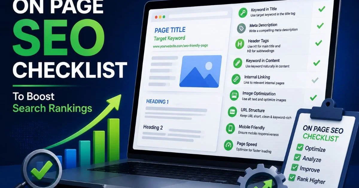 On Page SEO Checklist to Boost Search Rankings